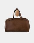 Back view of the Oceans End Lehua convertible handbag in mocha vegan leather