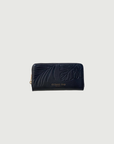 Oceans End palm and Monstera zip wallet with multiple card slots designed in Hawai