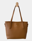 Oceans End Shawna tote bag in tuscan in vegan leather back view
