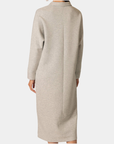Back view of the P.CILL Connie Butter Modal Midi Dress in Heather Grey
