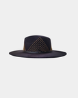 Side profile of the women’s rancher hat with wide brim.