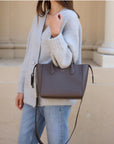 AALLYN Lilly Top Handle Wood Berry