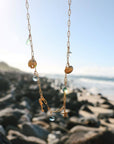 Handcrafted sealife charm necklace inspired by ocean symbols at beach