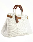 Less Pollution Convertible Handbag - White Essence - The Flaunt