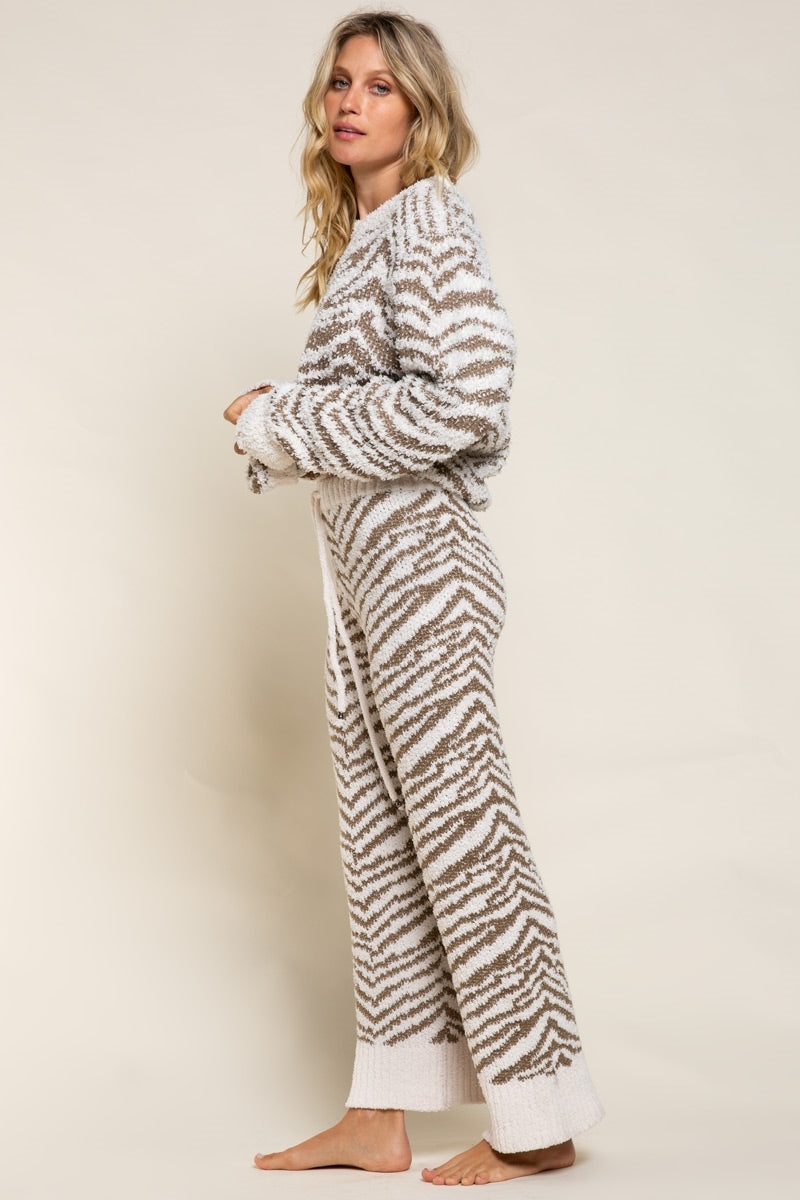 Zebra Lounge Sweater - The Flaunt