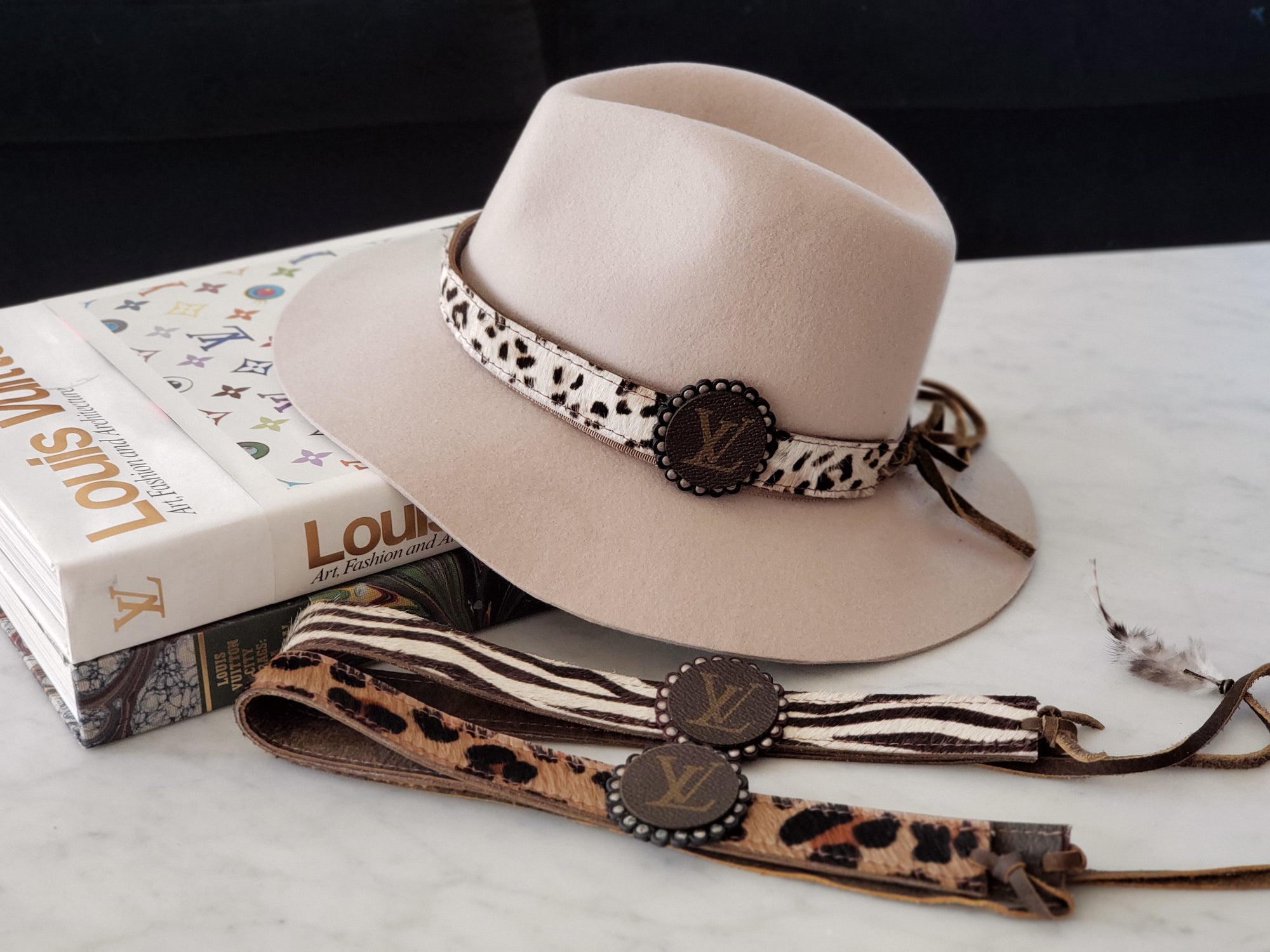 Animal Print LV Hatband - The Flaunt