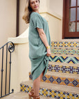 Sage in Bloom Dress - The Flaunt