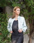 Satin Field Jacket - The Flaunt