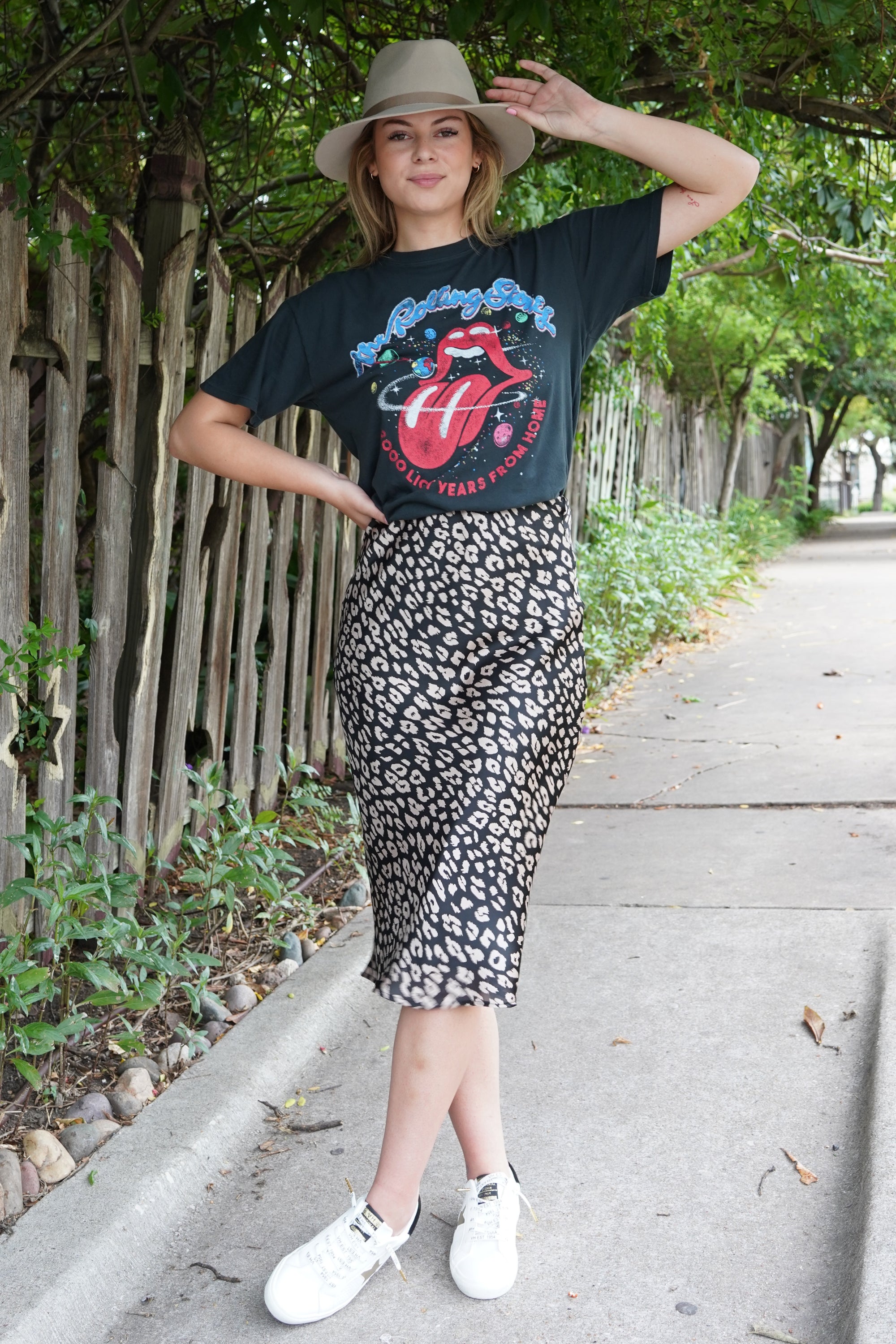 Satin Leopard Skirt - The Flaunt