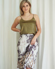 Abstract Pleated Skirt - The Flaunt