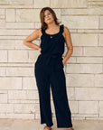 Fiji Pocketed High Rise Pants - Black - The Flaunt