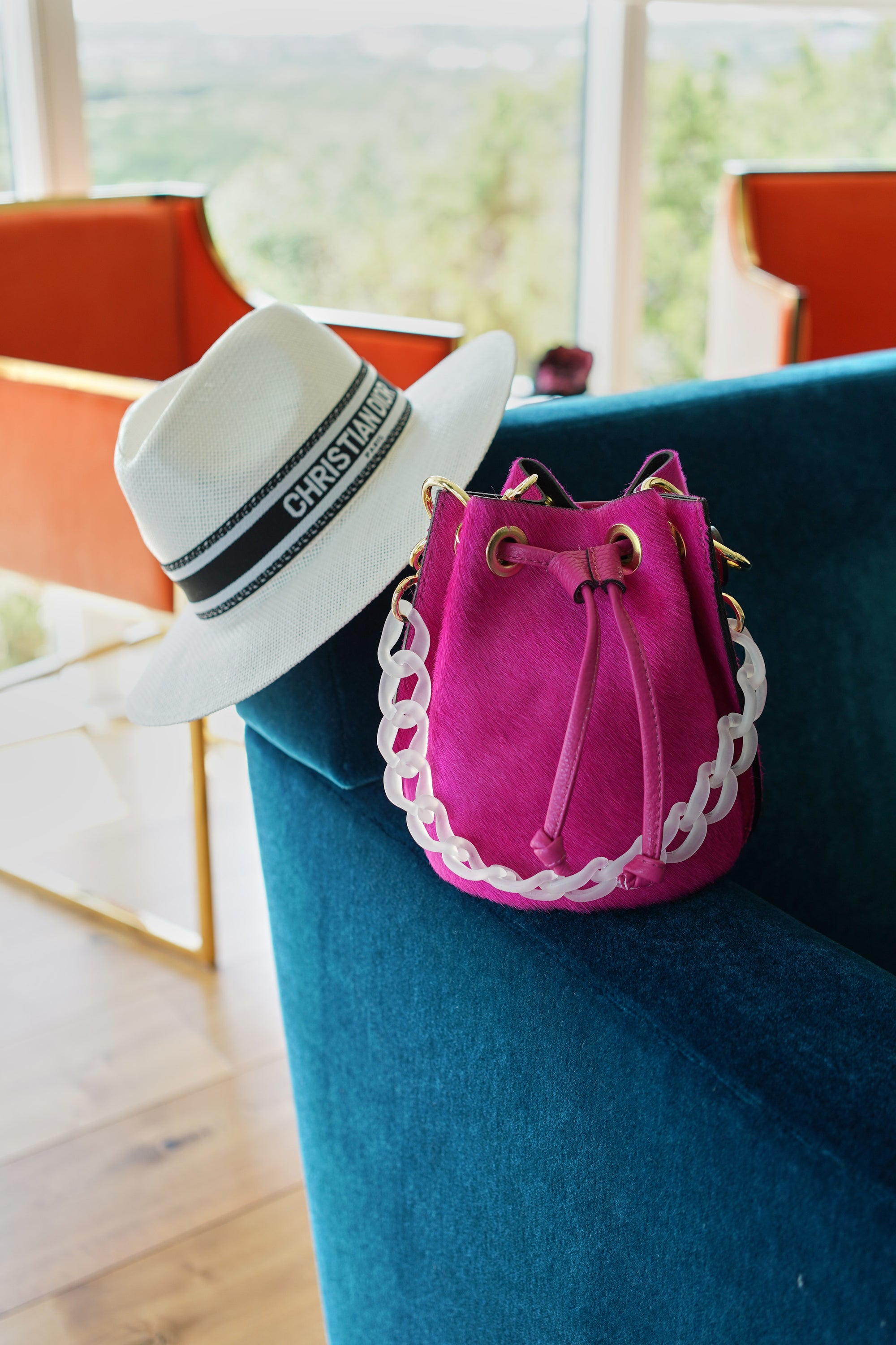 Fritz Bucket Bag Magenta - The Flaunt