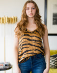 Ruffle Tiger Cami - The Flaunt