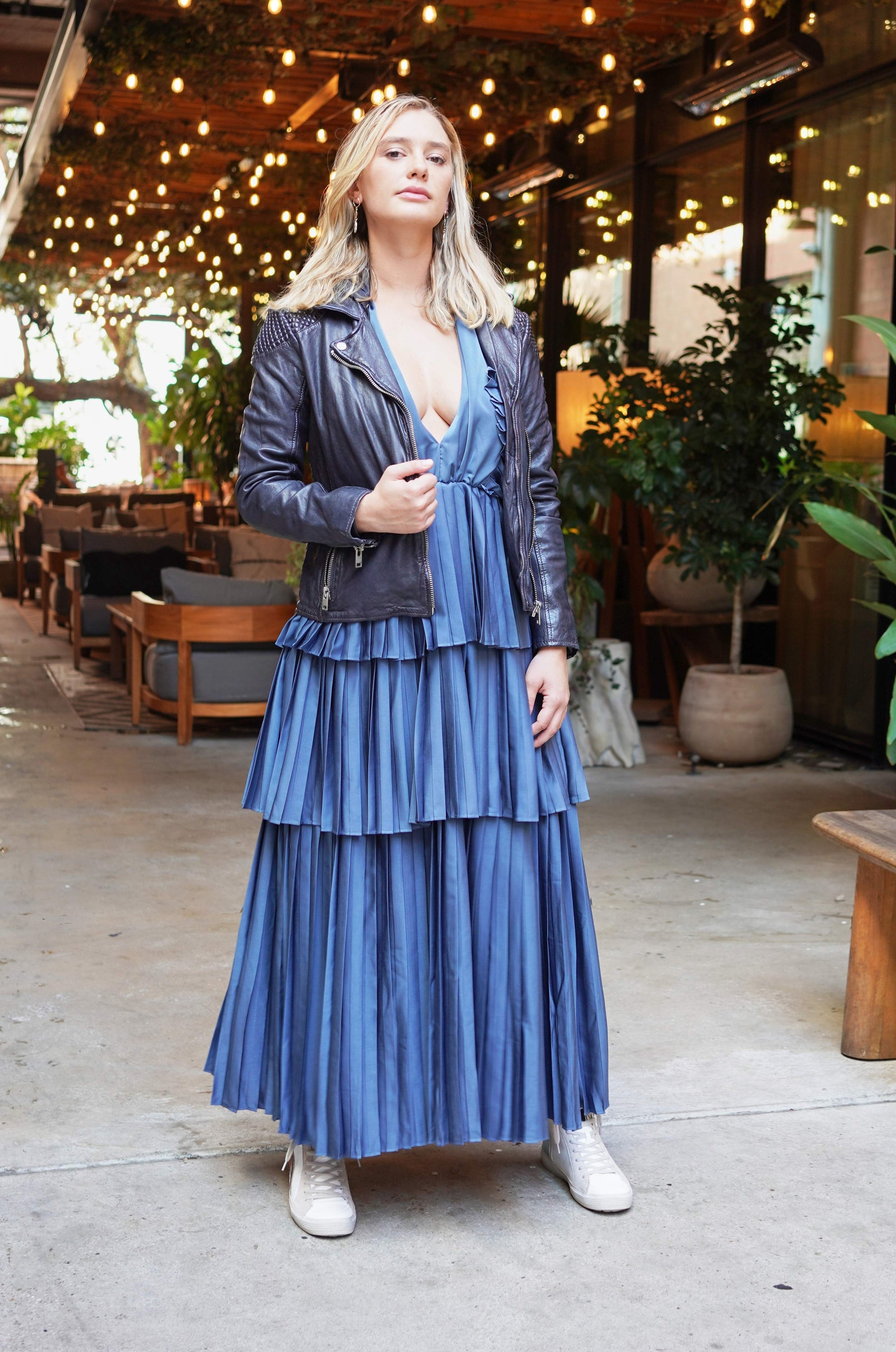 Midnight Leather Moto Jacket - The Flaunt