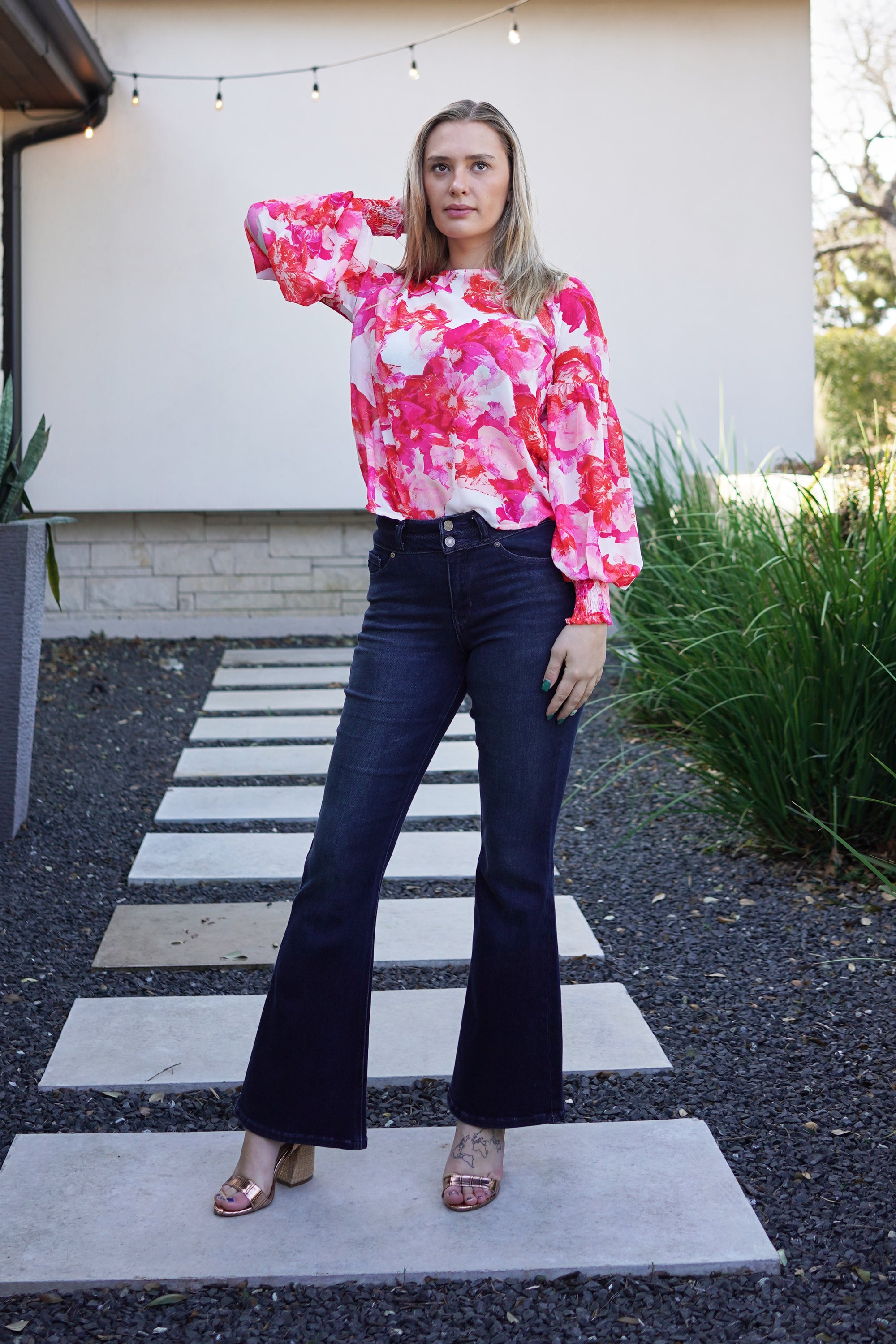 Rosey Posey Blouse - The Flaunt