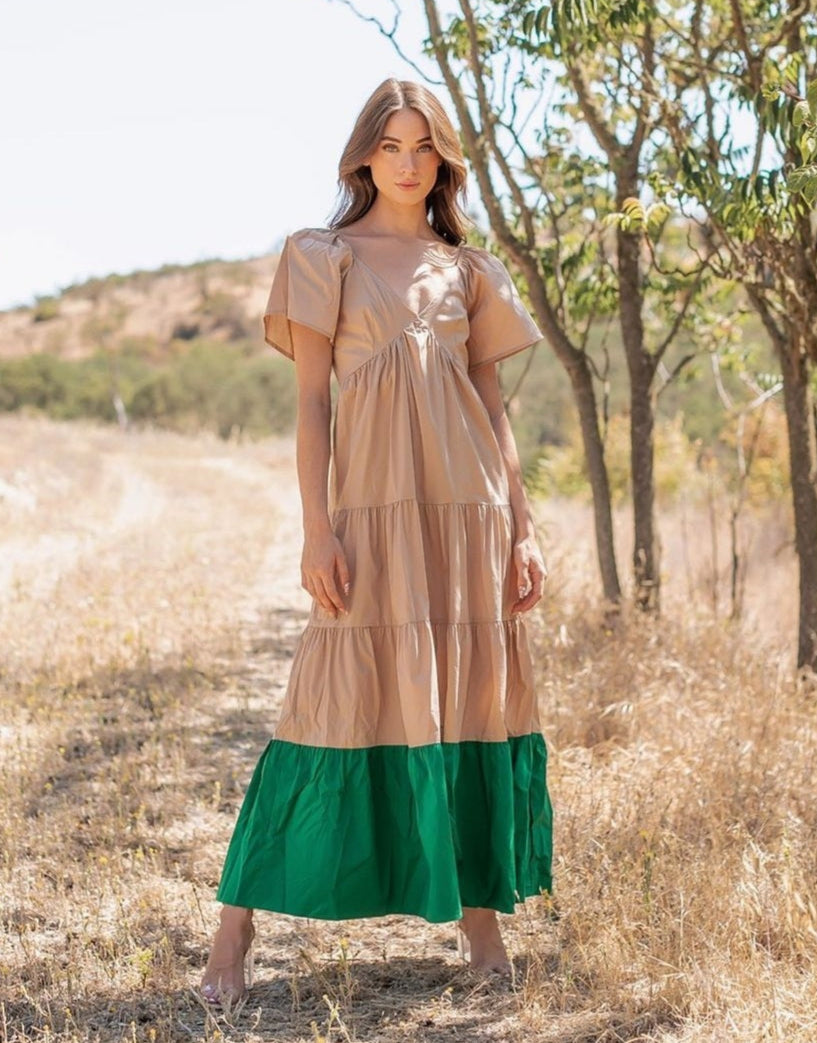 Gemini Color Block Maxi - The Flaunt
