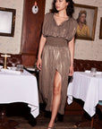 Bronze Goddess Dress - The Flaunt