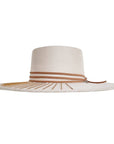 Taini Gambler Crown Hat by Petra Savage Beige