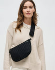 Ethereal Woven Neoprene Bag Black