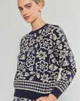 Current Air Pullover Floral Sweater