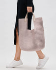 Zenith Hand Woven Knot Tote Nude