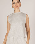 Butter Modal Sleeveless Top Grey