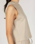 Butter Modal Sleeveless Top Taupe