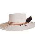 Taini Gambler Crown Hat by Petra Savage Beige