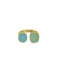 Double Seaglass Ring by Catherine Weitzman