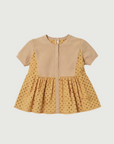Current Air Butterscotch Woven Eyelet Blouse