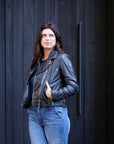 Christy Leather Jacket Black