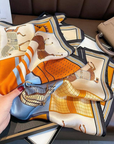 Silk Scarf Orange Hues