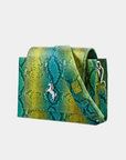 Tentroya Flap Bag Green Python