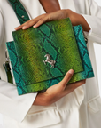 Tentroya Flap Bag Green Python