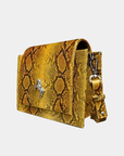 Tentroya Flap Bag Yellow Python