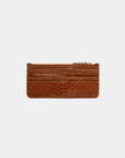 Tentroya Slim Wallet Embossed Cinnamon Croc