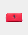 Tentroya Zippered Wallet Coral Leather