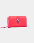 Tentroya Zippered Wallet Coral Leather