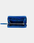 Tentroya Zippered Wallet Embossed Blue Python