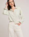 Dominique Striped Button Up Shirt by Gentle Fawn