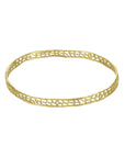 Thin Coral Gold Bangle Bracelet by Catherine Weitzman