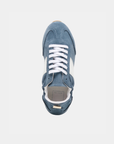 Women’s Shyla sneaker by Dolce Vita in blue suede for effortless casual styling.
