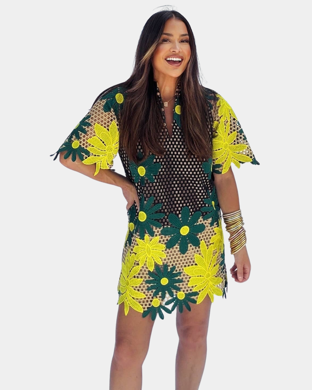 BuddyLove Lulu Daffodil boho dress with vibrant color and flowing silhouette