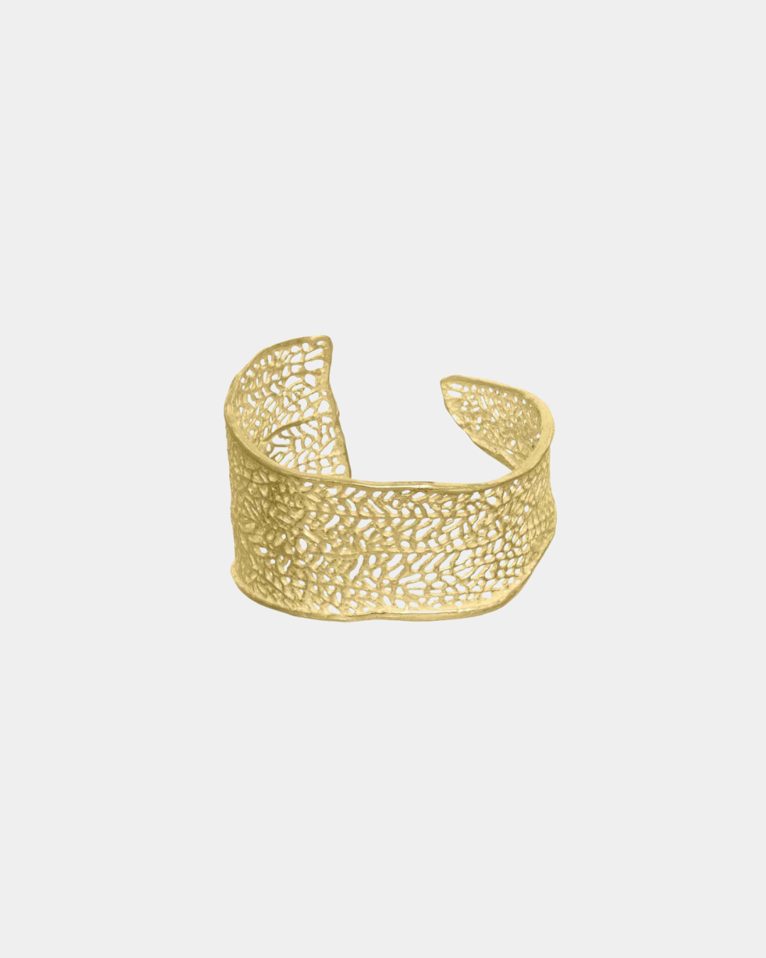 Handcrafted coral cuff bracelet inspired by ocean reef textures