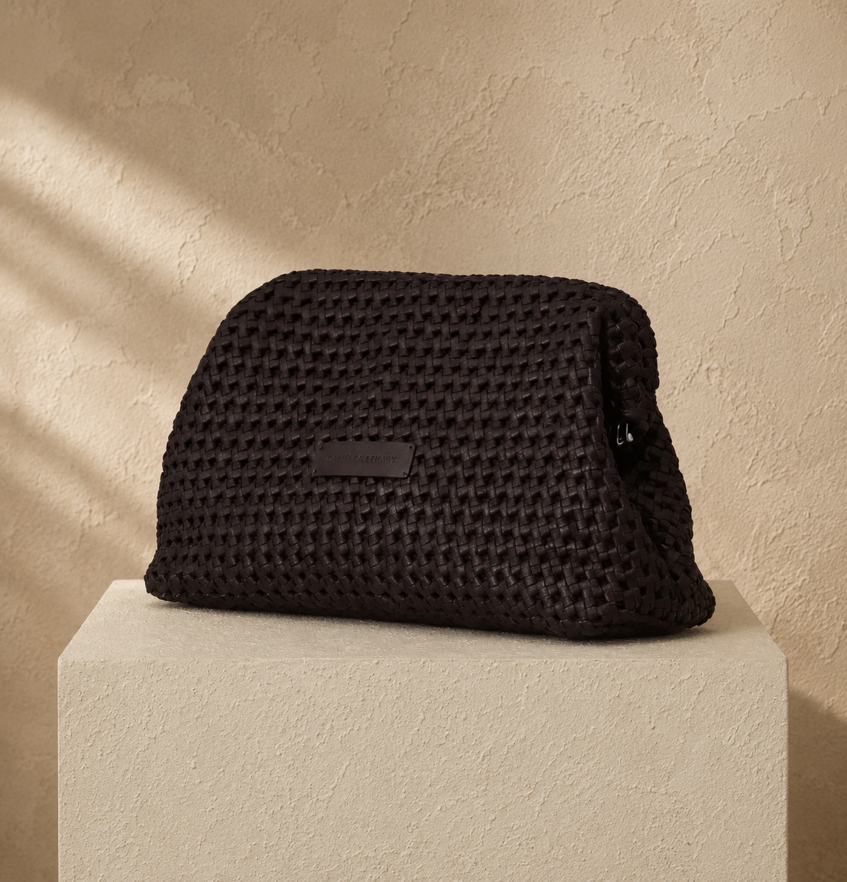 Daniella Lehavi Vivian Maxi Convertible Clutch Chocolate Side View