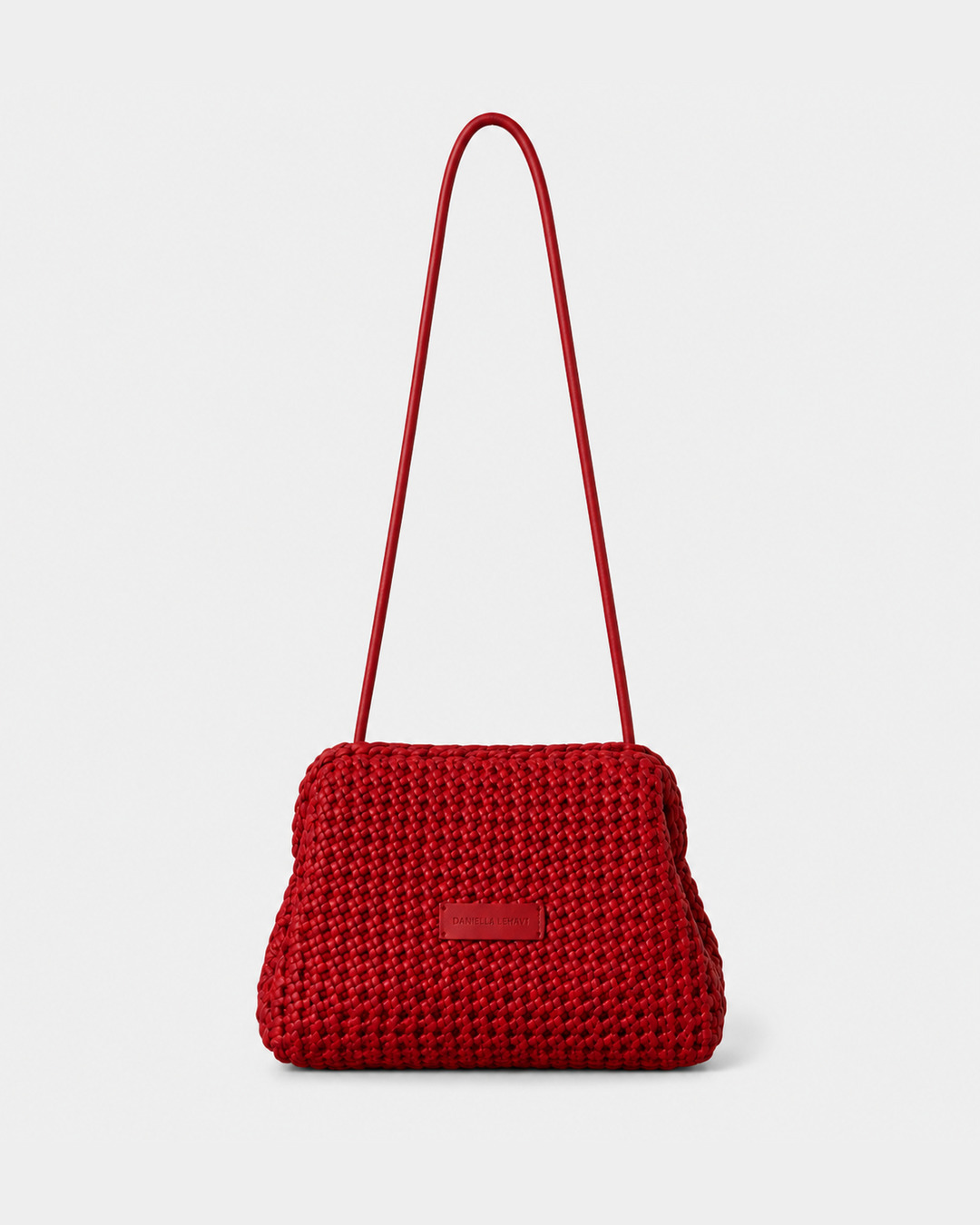 Daniella Lehavi Vivian Maxi Convertible Clutch in red, front view
