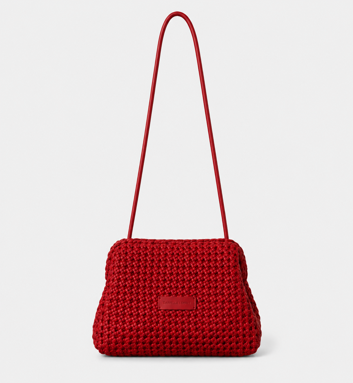 Daniella Lehavi Vivian Maxi Convertible Clutch in red, front view