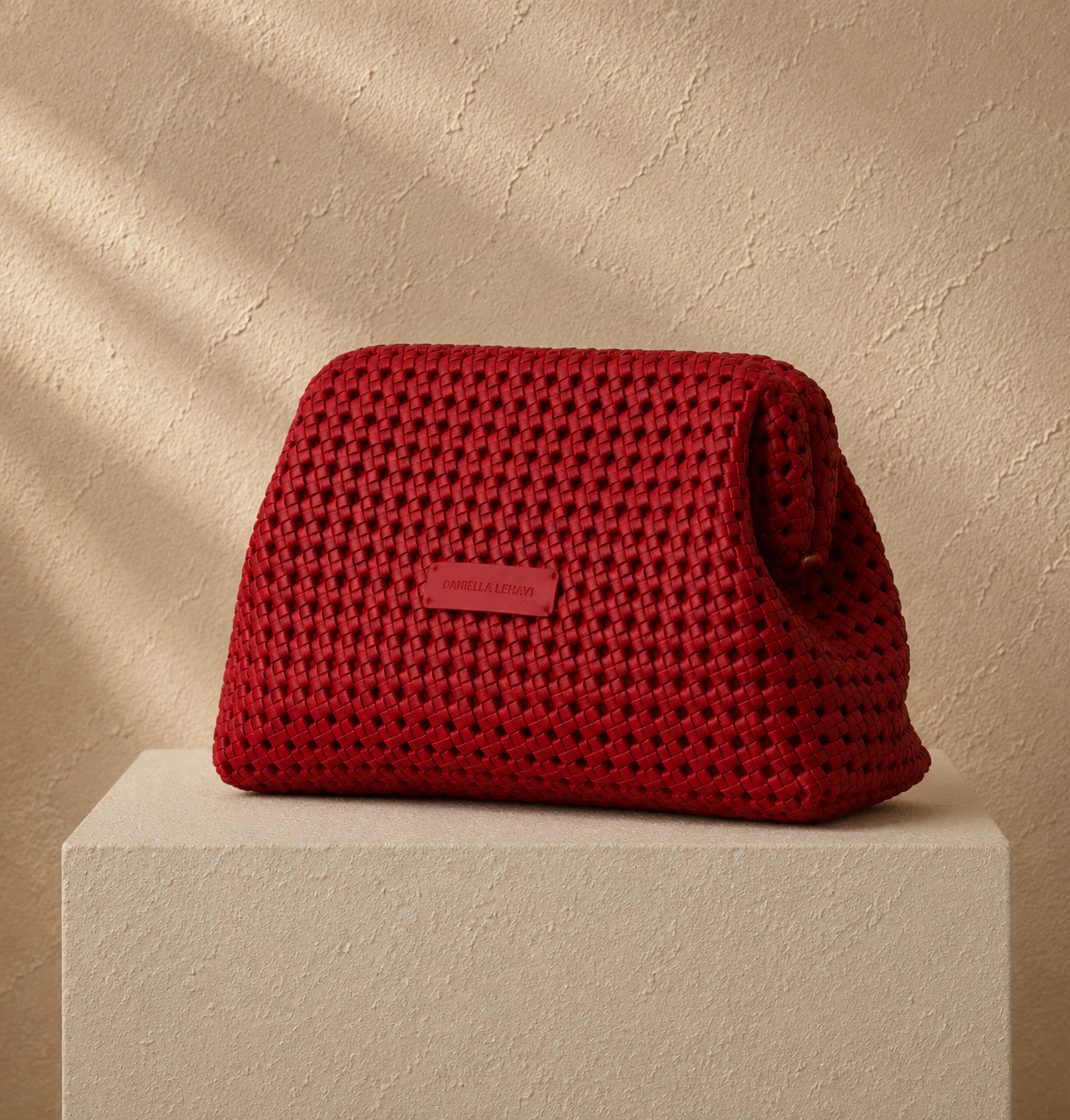 Daniella Lehavi Vivian Maxi Convertible Clutch Red Side View