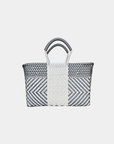Diamond sustainable luxury handbag converted into a spacious tote