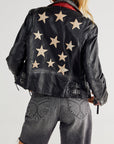 Christy Leather Jacket Black